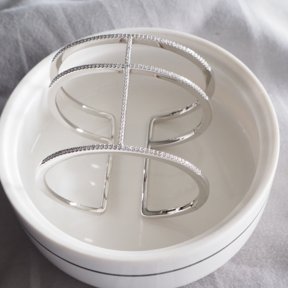 APM monaco silver bangle - Picture 2 of 7